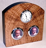 White oak clock